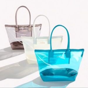 Clear Neiman Marcus tote bag